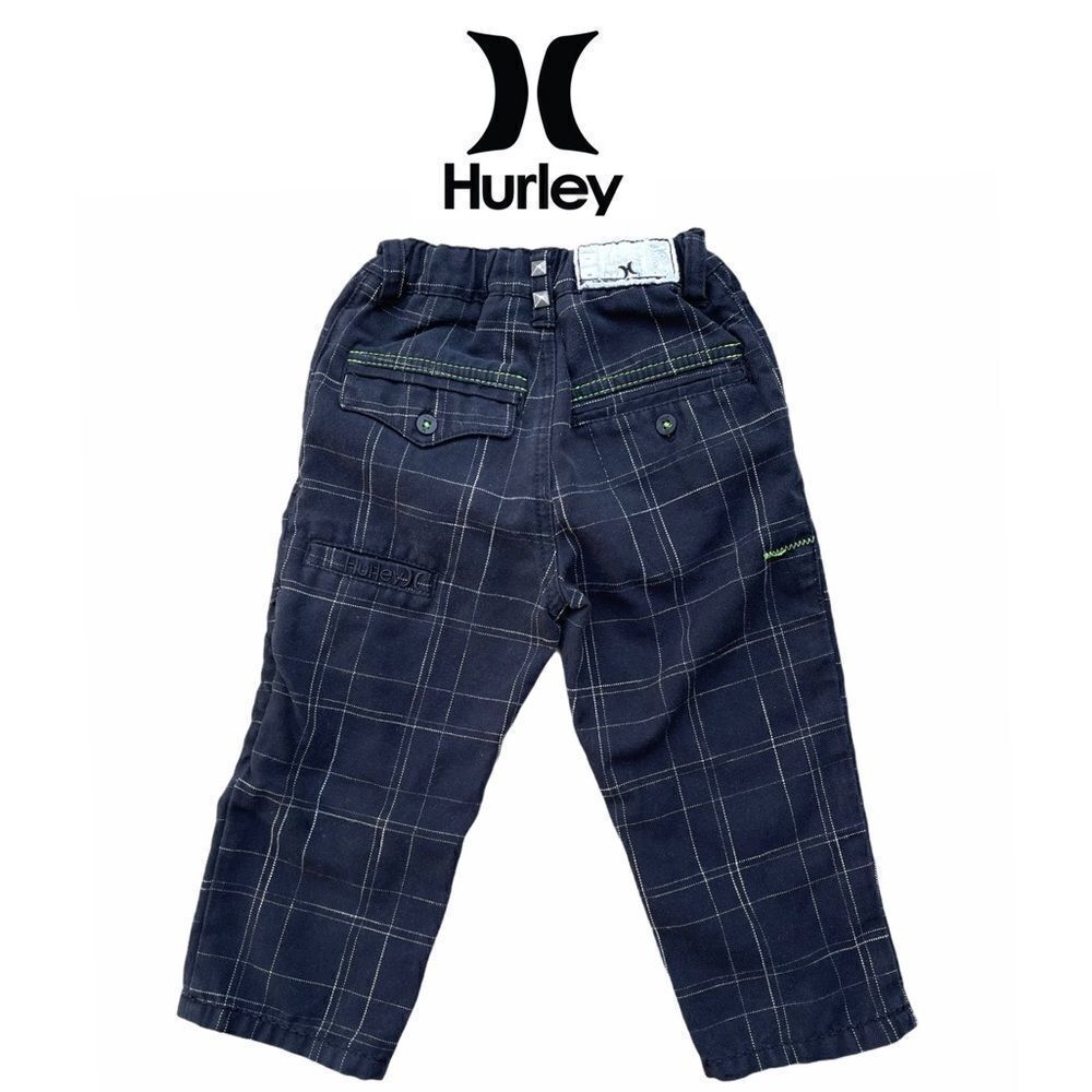 Hurley‎ Toddler Grid Pattern Stud Pants Size 24 Mth